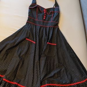 Polka Dot Halter Dress
